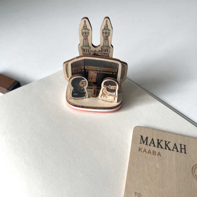 Kaaba Gift Stamp Postcard - Umrah Hajj Postcard