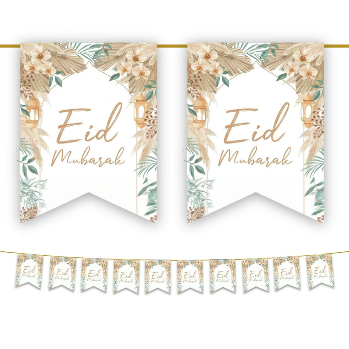 Cover image for Eid Mubarak flags - Neutral Rustic Floral Flags Decoration 2026, isbn: 9980000000181